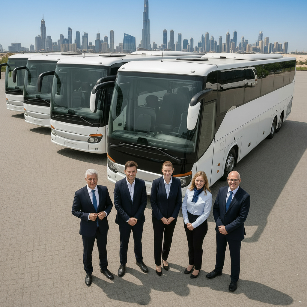 Our modern coach fleet for hire in Dubai and across the UAE